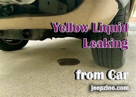 yellow liquid leaking from car|8 Reasons Your Car May Be Leaking Fluid